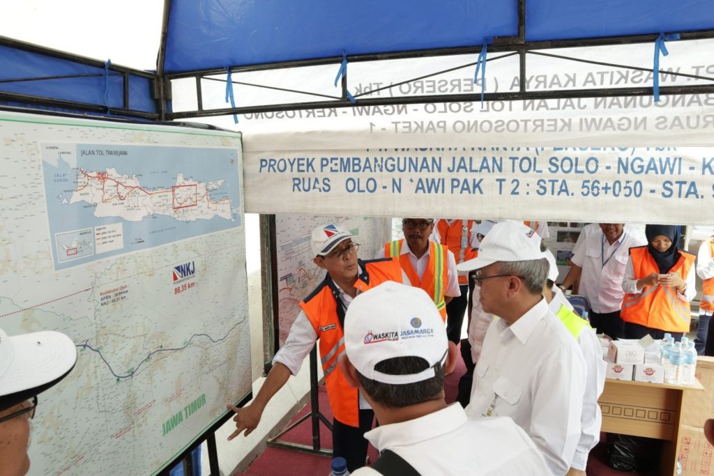 Kunjungan Dirjen Bina Marga di Ruas Tol Ngawi-Kertosono