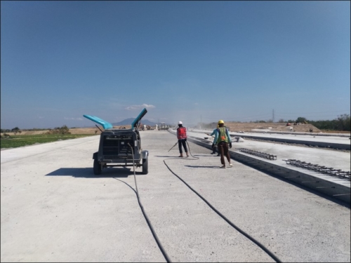 PEKERJAAN PERSIAPAN RIGID MAIN ROAD STA 154+000 s/d 154+300