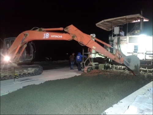 PEKERJAAN RIGID MAIN ROAD STA 154+000 s/d 154+300